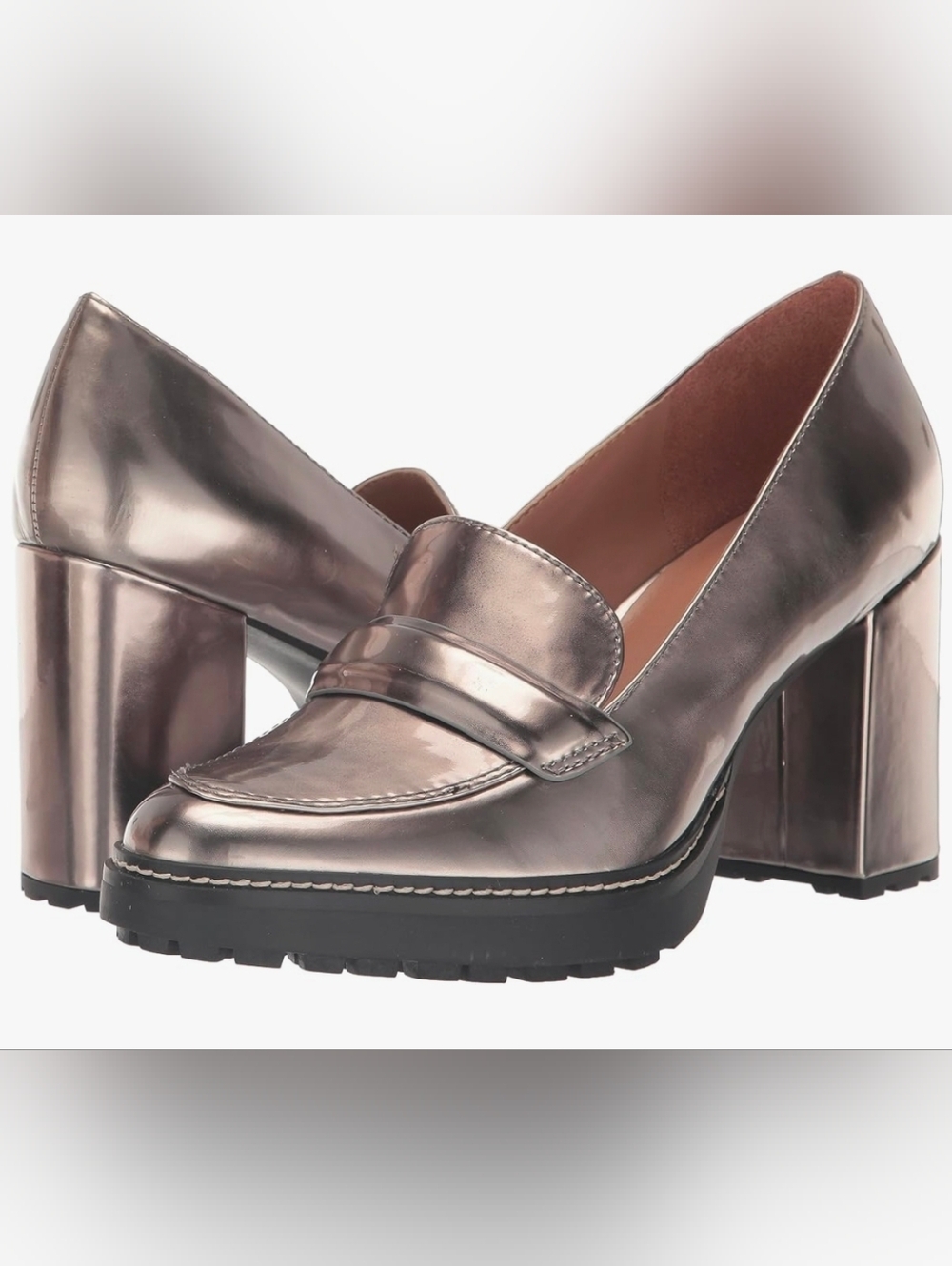 NEW.Naturalizer Dabney Women's Slip-On Heeled Loafers.